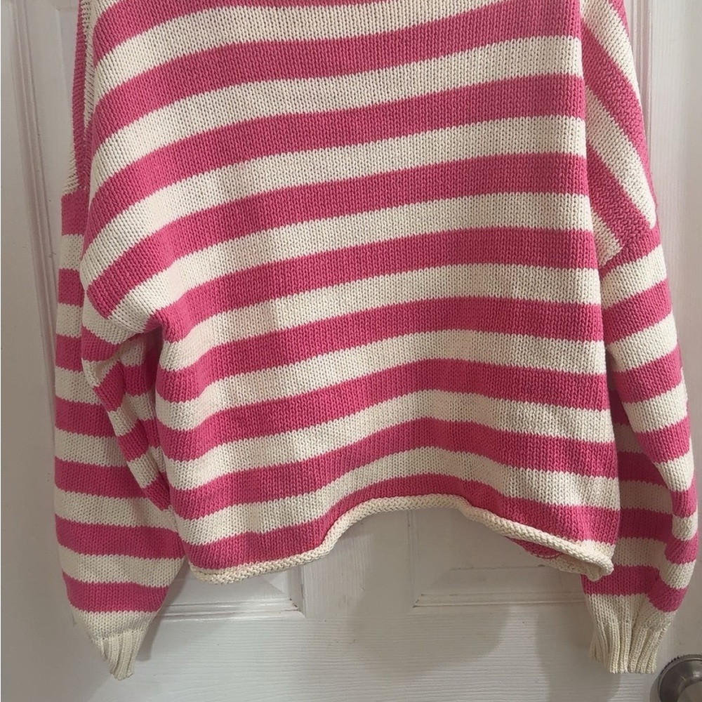 Blu Pepper Pink and Cream Long Sleeve Tee